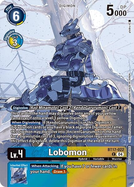 Lobomon (Legend Pack 2024 Box Topper) (BT17-022 C) - Digimon Card Game Single