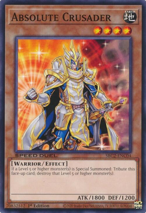 Absolute Crusader (SBC2-ENC04) (SBC2) - YuGiOh Single