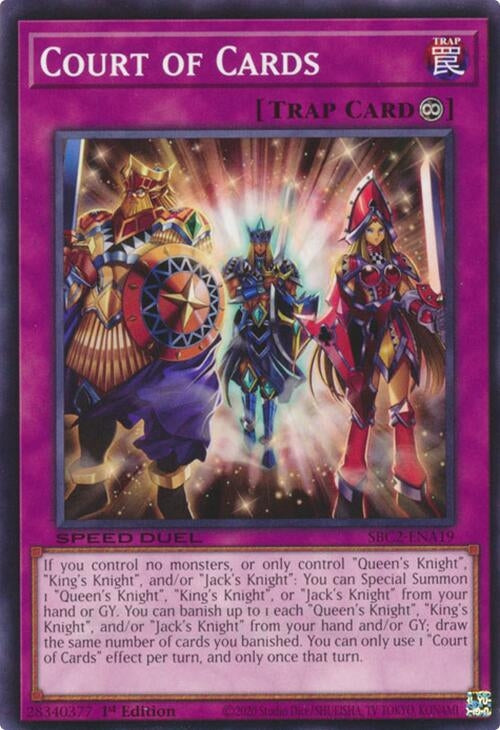 Court of Cards (SBC2-ENA19) (SBC2) - YuGiOh Single