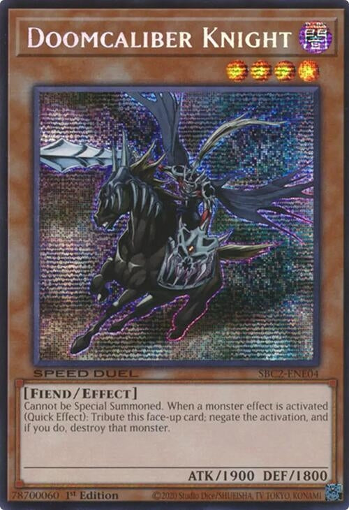 Doomcaliber Knight (PSR) (SBC2-ENE04) (SBC2) - YuGiOh Single