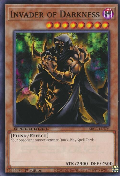 Invader of Darkness (SBC2-ENE03) (SBC2) - YuGiOh Single