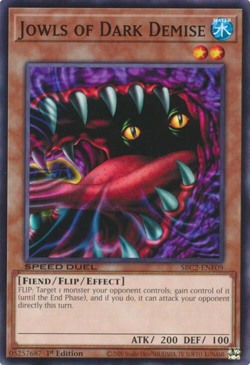 Jowls of Dark Demise (SBC2-ENE09) (SBC2) - YuGiOh Single