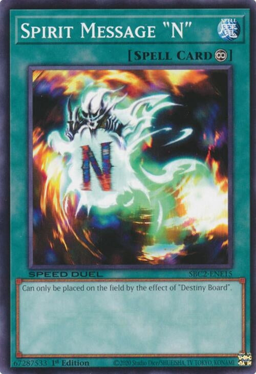 Spirit Message ’N’ (SBC2-ENE15) (SBC2) - YuGiOh Single