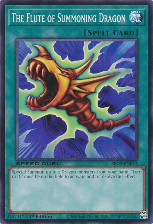 The Flute of Summoning Dragon (SBC2-ENB13) (SBC2) - YuGiOh Single