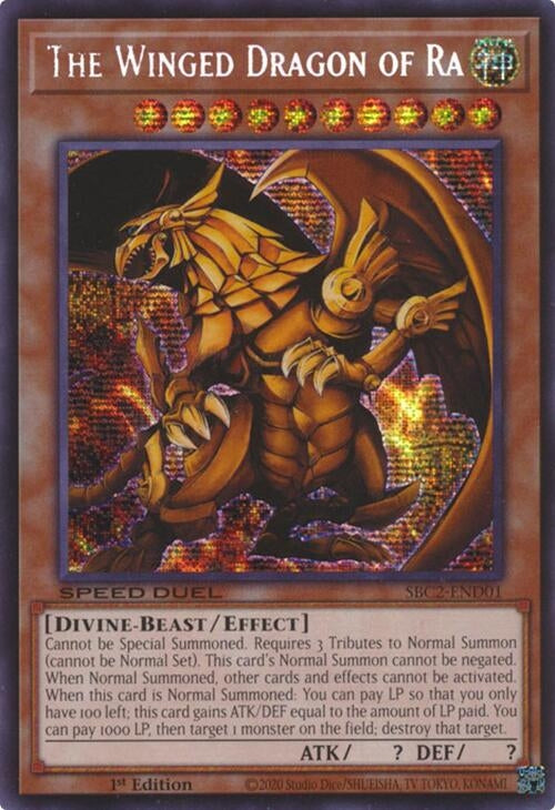 The Winged Dragon of Ra (SBC2-END01) (SBC2) - YuGiOh Single