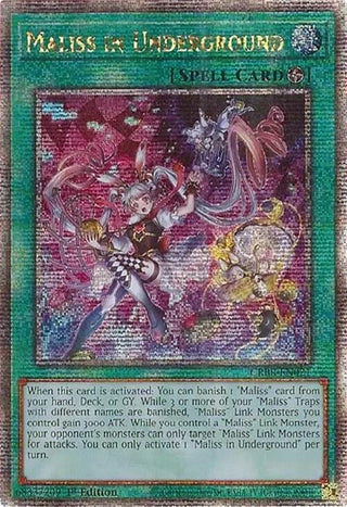Maliss in Underground (Quarter Century Secret Rare) (CRBR-EN021) - YuGiOh Single