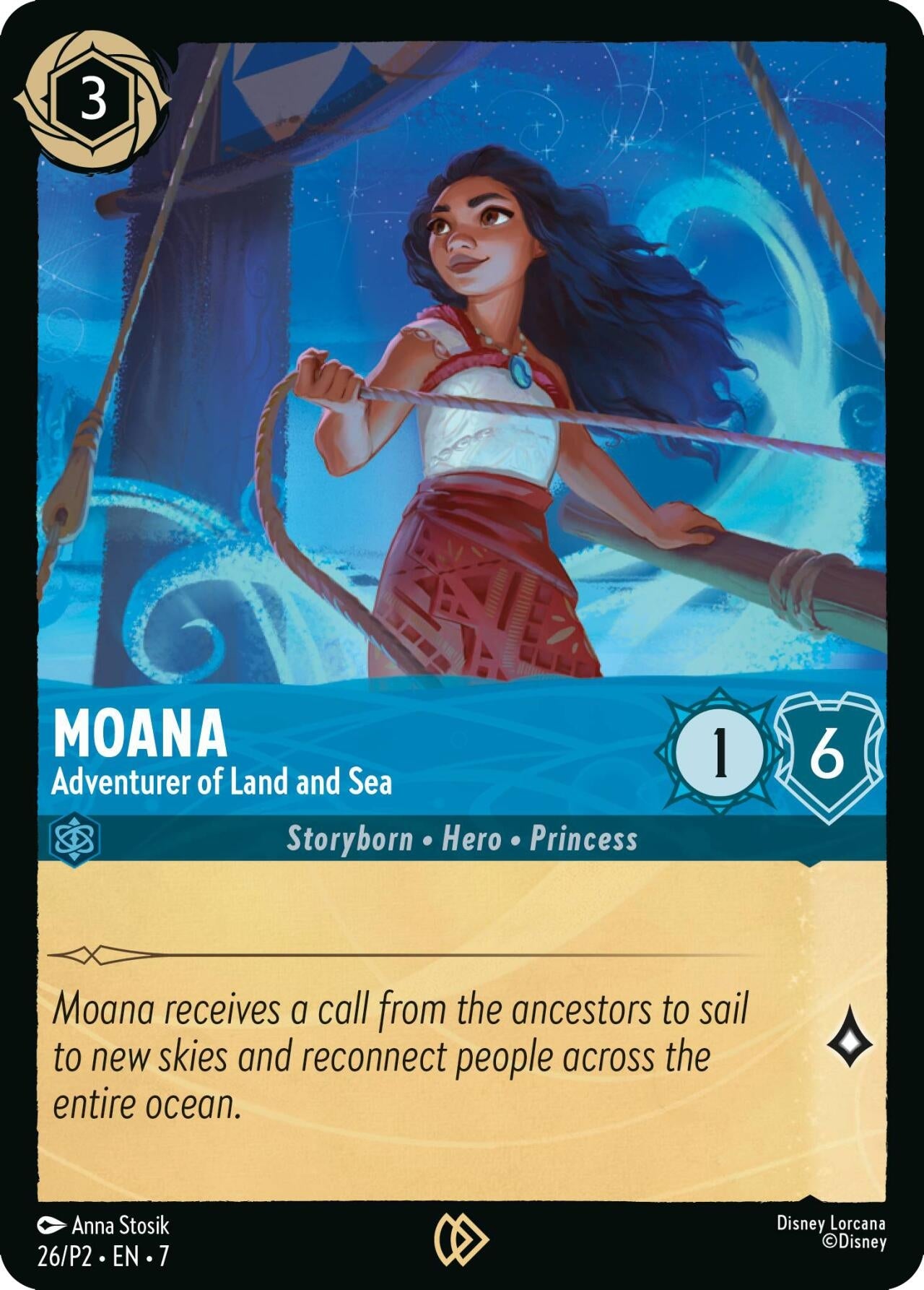 Moana - Adventurer of Land and Sea (26) (DLPC) - Disney Lorcana Single