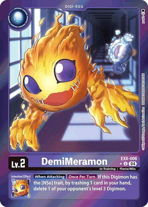 DemiMeramon (Limited Foil) (EX8-006 U) - Digimon Card Game Single