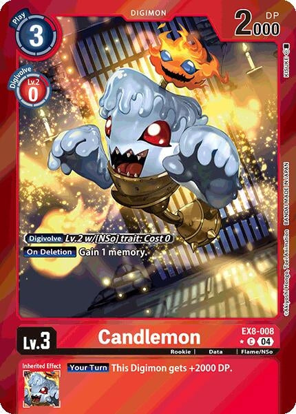Candlemon (Limited Foil) (EX8-008 C) - Digimon Card Game Single