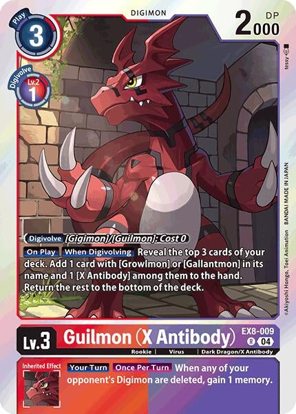 Guilmon (X Antibody) (EX8-009 R) - Digimon Card Game Single