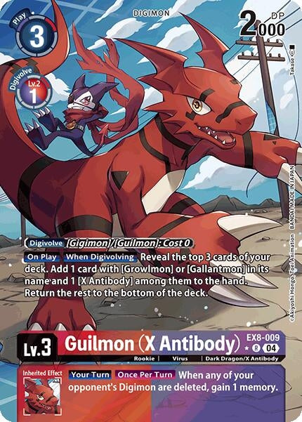 Guilmon (X Antibody) (Alternate Art) (EX8-009 R) - Digimon Card Game Single