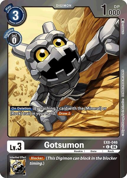 Gotsumon (Limited Foil) (EX8-046 C) - Digimon Card Game Single