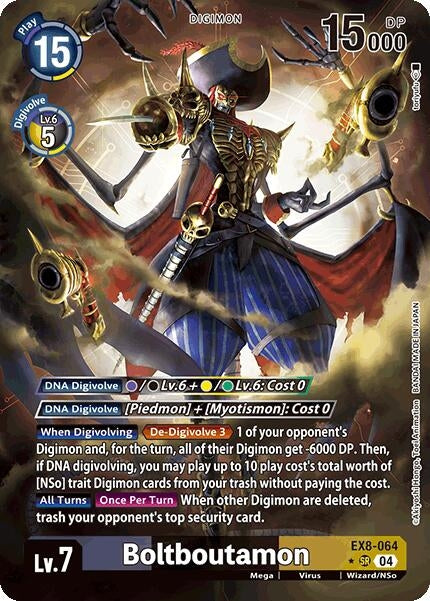 Boltboutamon (Alternate Art) (EX8-064 SR) - Digimon Card Game Single
