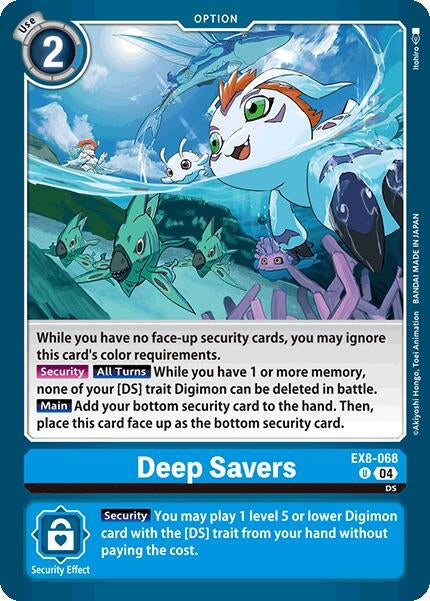Deep Savers (EX8-068 U) - Digimon Card Game Single