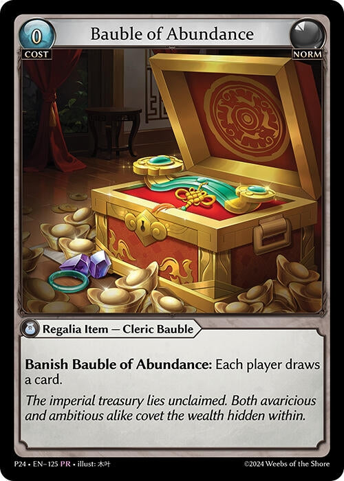 Image for Bauble of Abundance (125) (Promotional Cards) - Grand Archive TCG