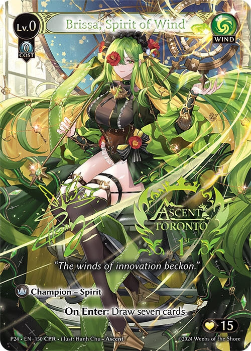 Image for Brissa, Spirit of Wind (CPR) (150) (Promotional Cards) - Grand Archive TCG