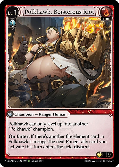Polkhawk, Boisterous Riot (228) (Alchemical Revolution Alter Edition)