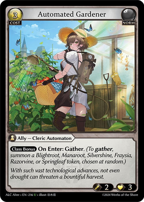 Automated Gardener (216) (Alchemical Revolution Alter Edition)