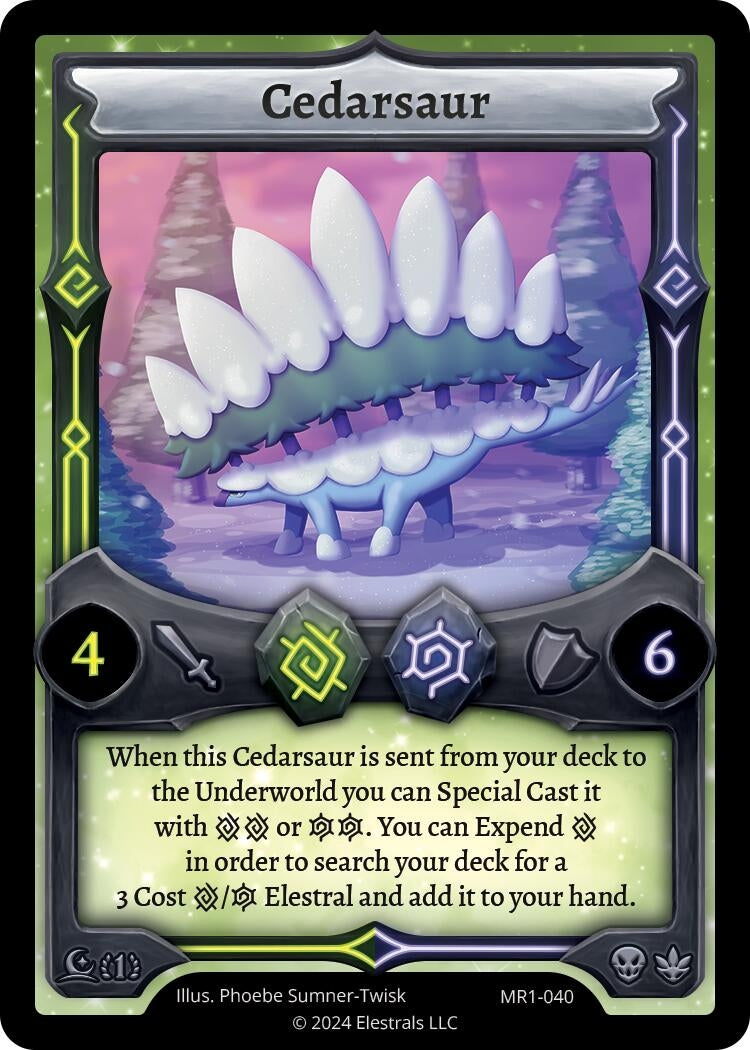 Image for Cedarsaur (MR1-040) (Moonrise) - Elestrals