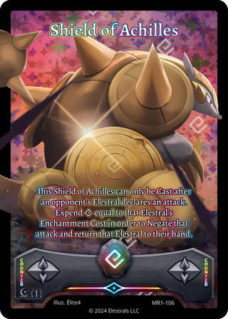 Image for Shield of Achilles (Full Art) (MR1-106) (Moonrise) - Elestrals