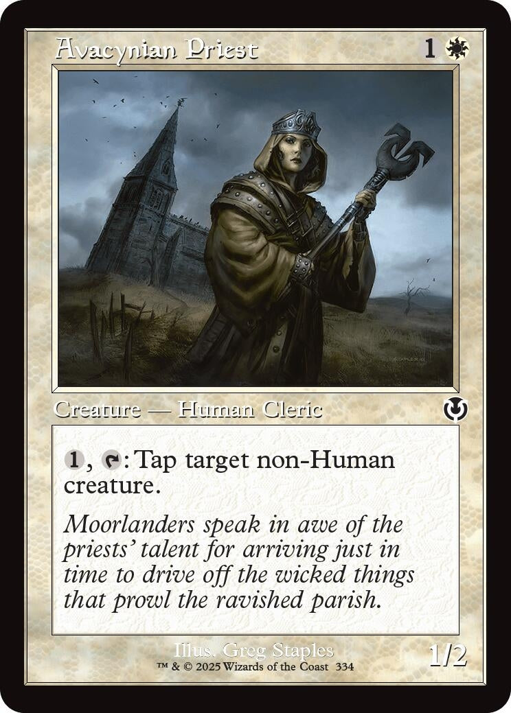 Avacynian Priest (Retro Frame) (334) (INR) - MTG Single