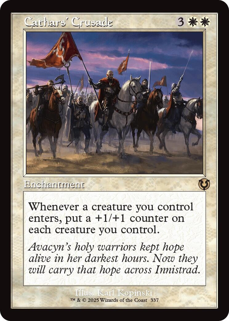 Cathars’ Crusade (Retro Frame) (337) (INR) - MTG Single