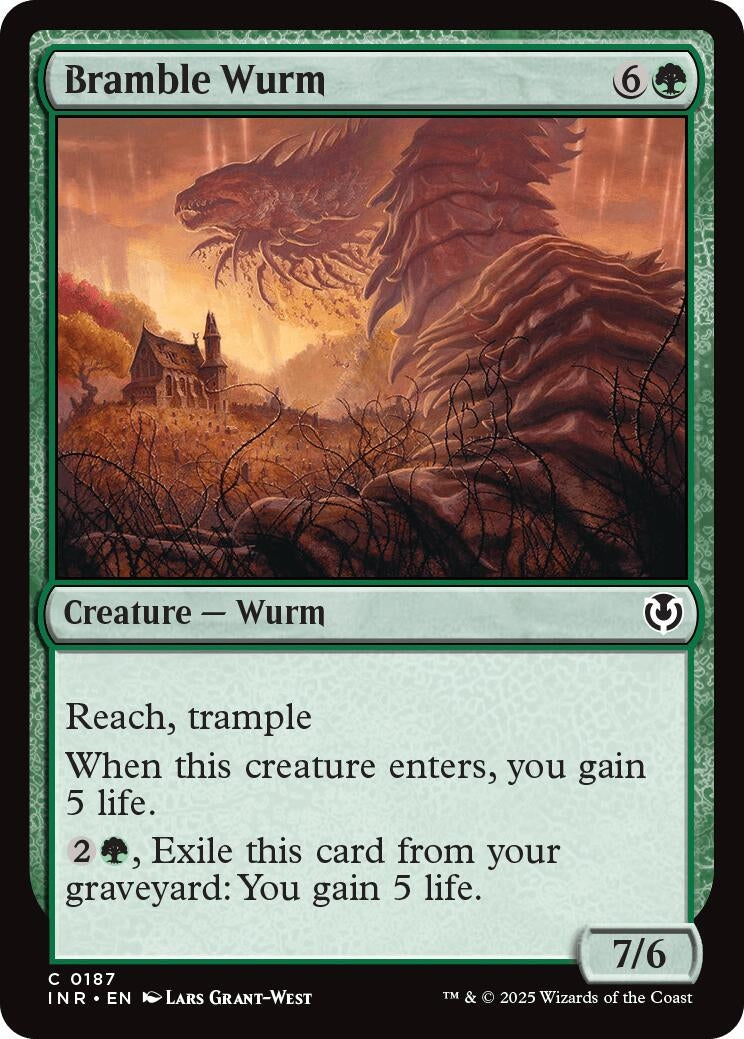 Bramble Wurm (187) (INR) - MTG Single