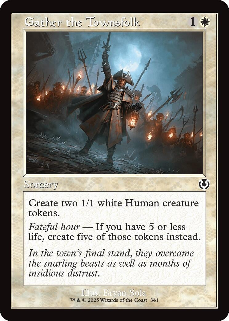 Gather the Townsfolk (Retro Frame) (341) (INR) - MTG Single