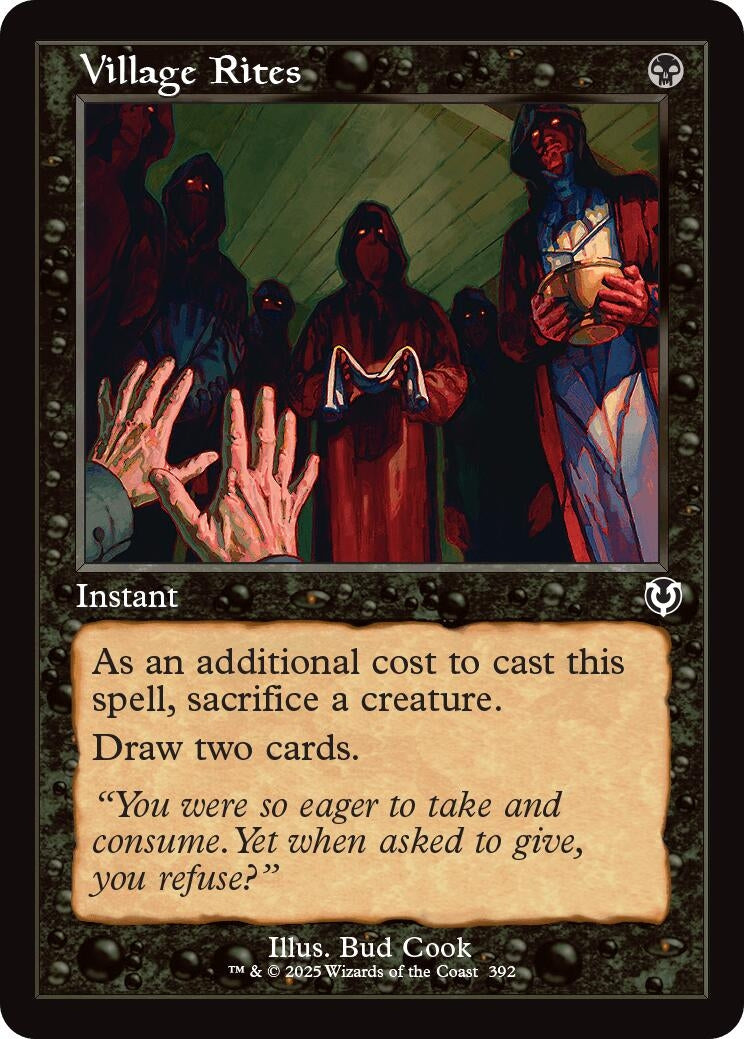 Image for Village Rites (Retro Frame) (392) (Innistrad Remastered) - Magic: The Gathering