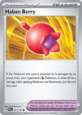 Image for Haban Berry (111/131) (SV: Prismatic Evolutions) - Pokemon