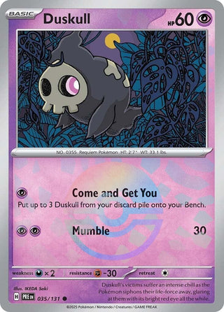 Image for Duskull (Poke Ball Pattern) (035/131) (SV: Prismatic Evolutions) - Pokemon