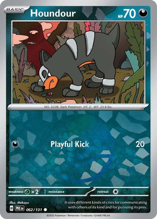 Image for Houndour (Poke Ball Pattern) (062/131) (SV: Prismatic Evolutions) - Pokemon