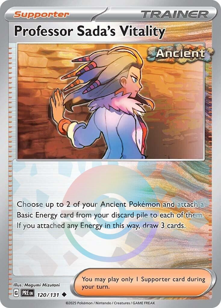Image for Professor Sada's Vitality (Poke Ball Pattern) (120/131) (SV: Prismatic Evolutions) - Pokemon