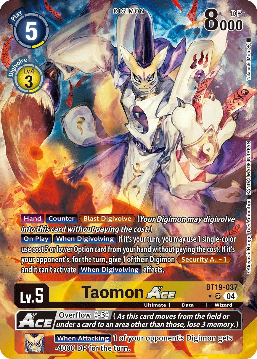 Image for Taomon ACE (Alternate Art) (BT19-037 SR) (Release Special Booster 2.5) - Digimon Card Game