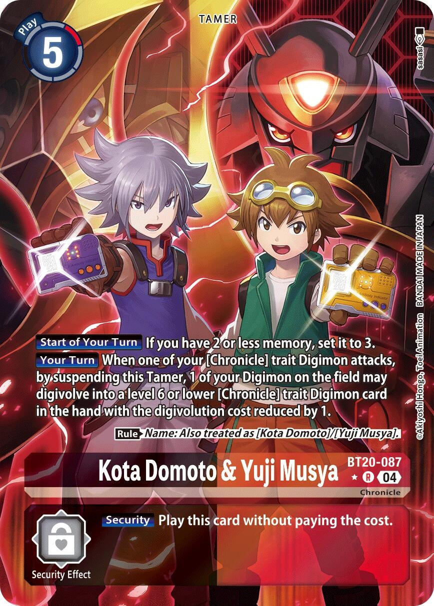 Image for Kota Domoto & Yuji Musya (Alternate Art) (BT20-087 R) (Release Special Booster 2.5) - Digimon Card Game
