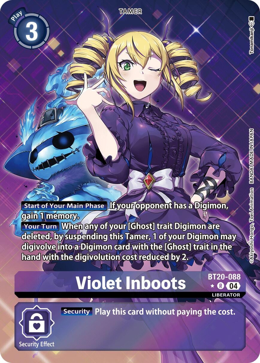 Image for Violet Inboots - BT20-088 (Alternate Art) (BT20-088 R) (Release Special Booster 2.5) - Digimon Card Game