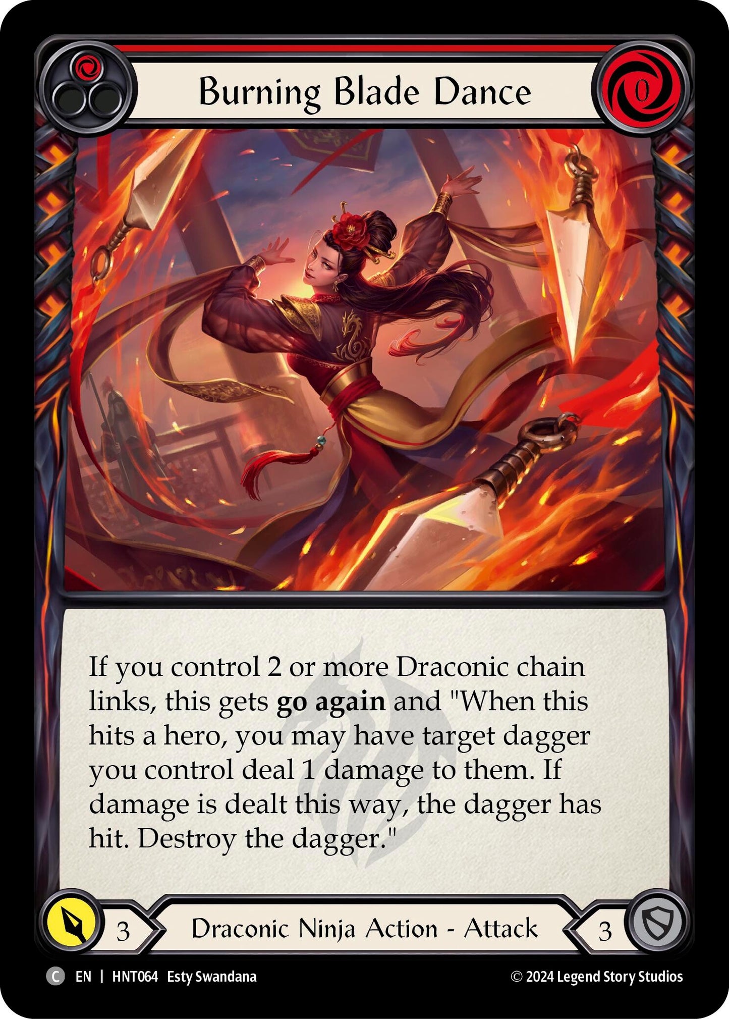 Burning Blade Dance (Red) (HNT064)