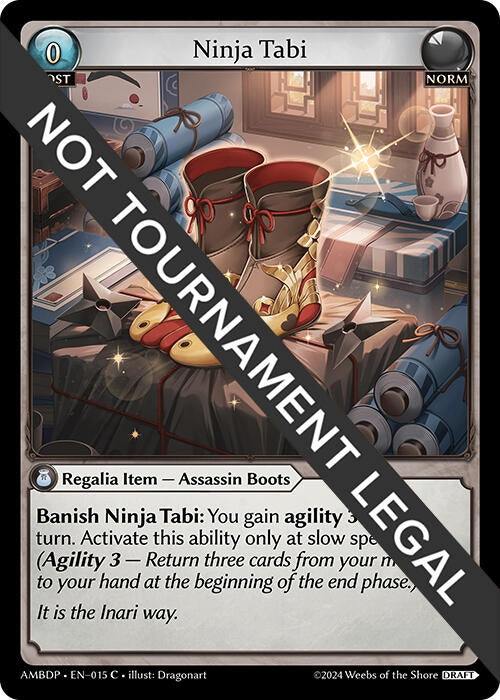 Image for Ninja Tabi (015) (Mortal Ambition Draft Pack) - Grand Archive TCG