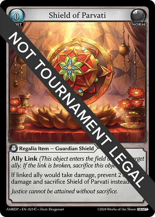 Image for Shield of Parvati (023) (Mortal Ambition Draft Pack) - Grand Archive TCG