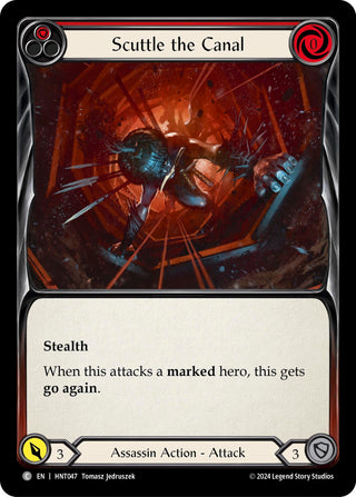 Image for Scuttle the Canal (Red) (HNT047) (The Hunted) - Flesh and Blood TCG