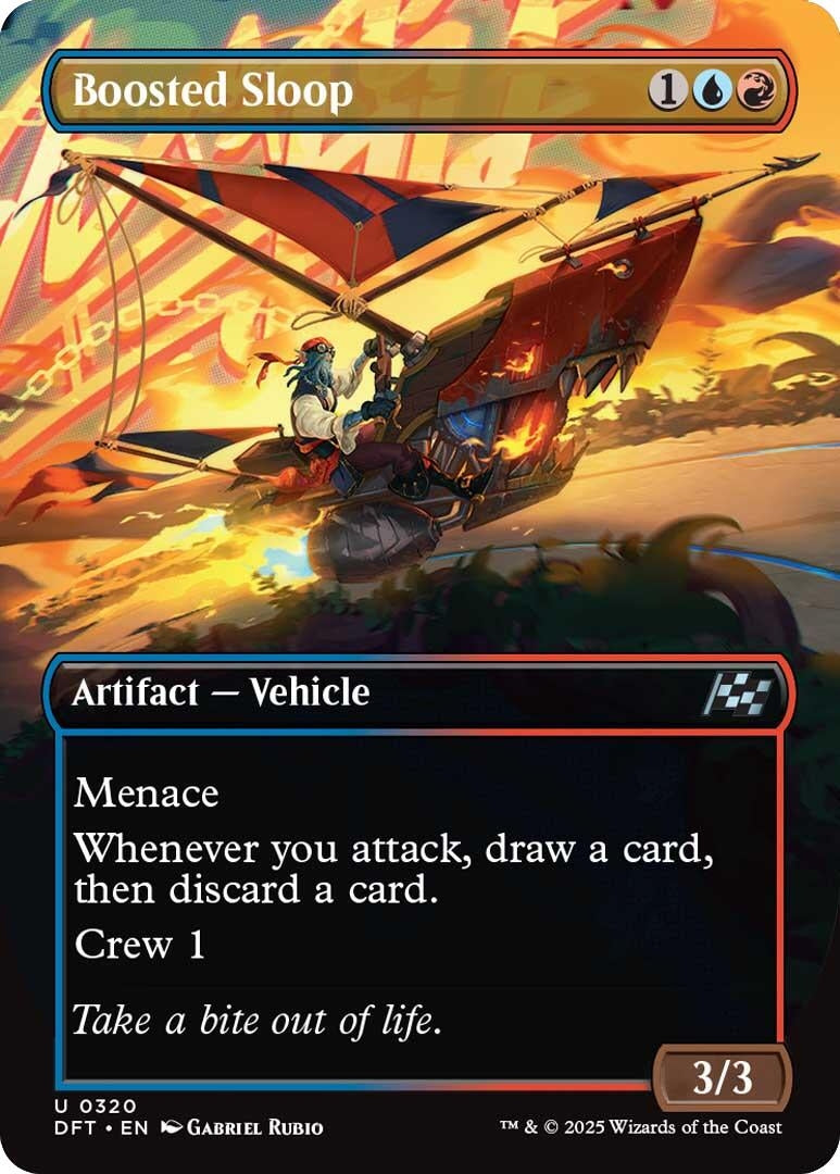 Boosted Sloop (Borderless) (320) (DFT) - MTG Single