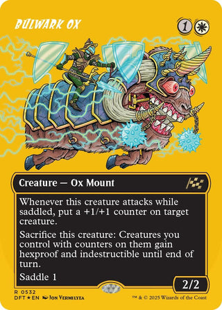 Bulwark Ox (Borderless) (First-Place Foil) (532) (DFT) - MTG Single