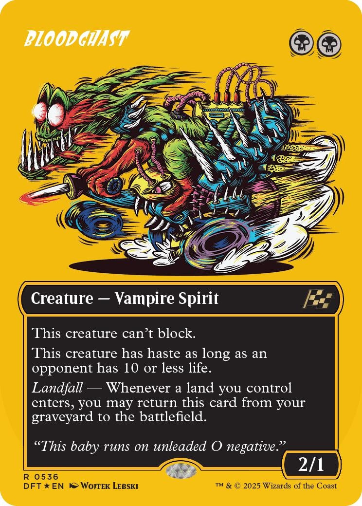 Bloodghast (Borderless) (First-Place Foil) (536) (DFT) - MTG Single
