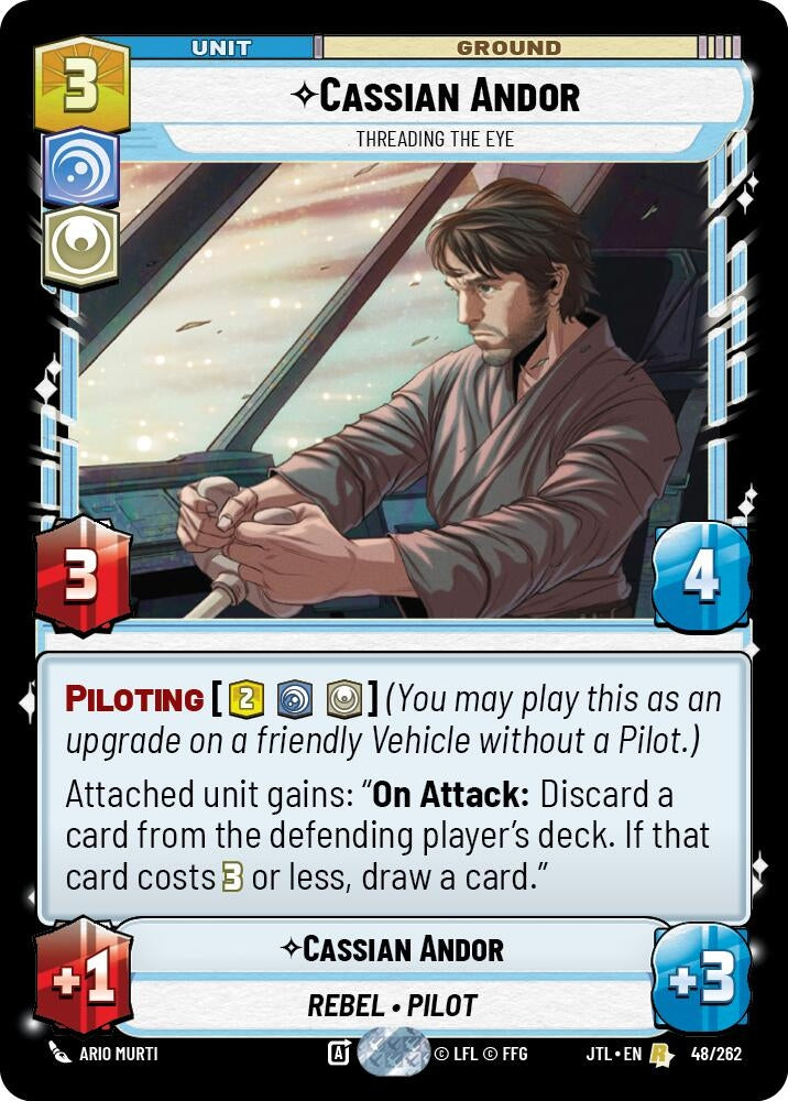 Image for Cassian Andor - Threading the Eye (048/262) (Jump to Lightspeed) - Star Wars: Unlimited