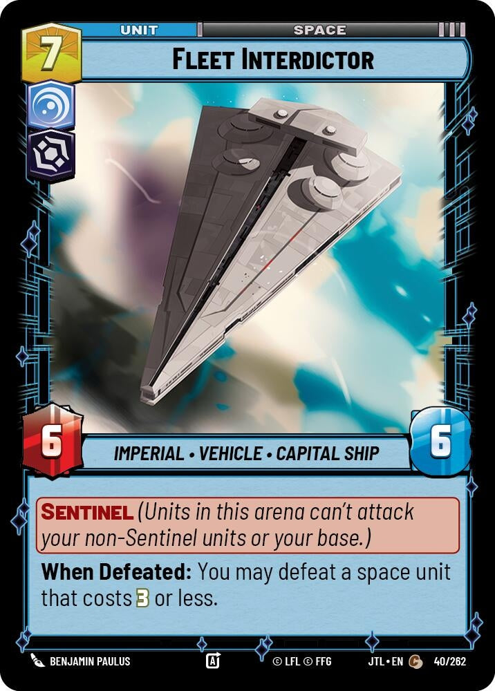 Image for Fleet Interdictor (040/262) (Jump to Lightspeed) - Star Wars: Unlimited