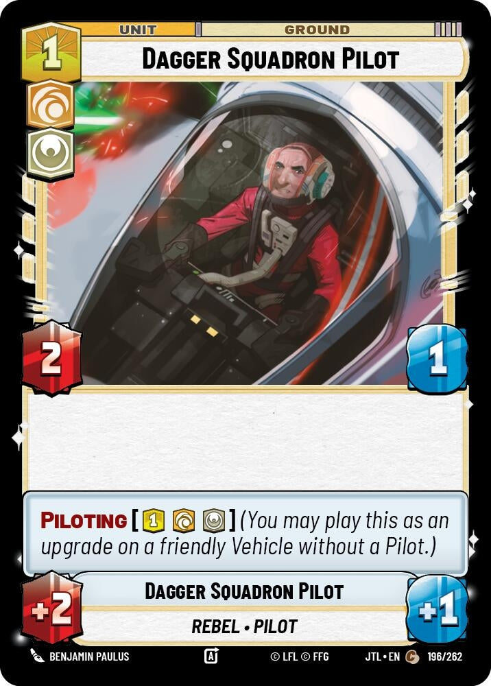 Image for Dagger Squadron Pilot (196/262) (Jump to Lightspeed) - Star Wars: Unlimited