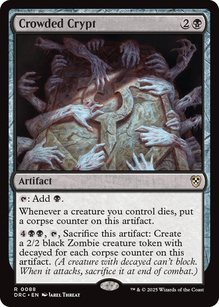 Image for Crowded Crypt (88) (Commander: Aetherdrift) - Magic: The Gathering