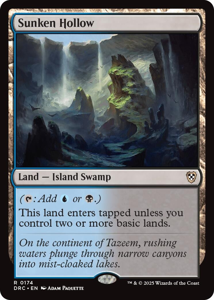Image for Sunken Hollow (174) (Commander: Aetherdrift) - Magic: The Gathering