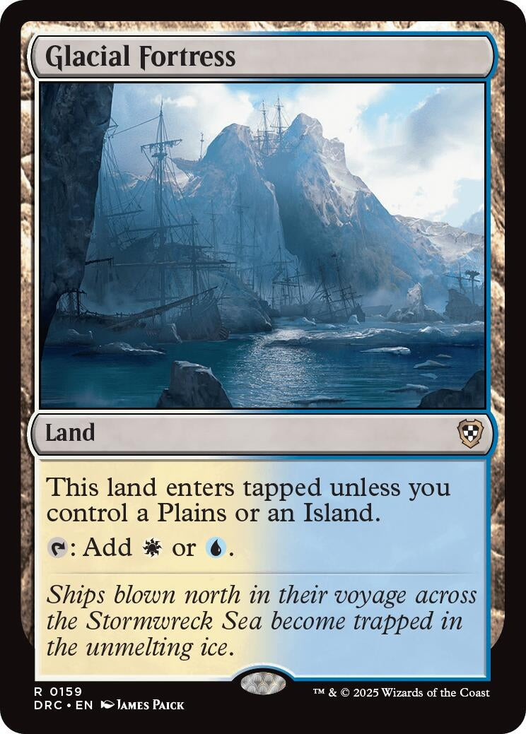 Image for Glacial Fortress (159) (Commander: Aetherdrift) - Magic: The Gathering