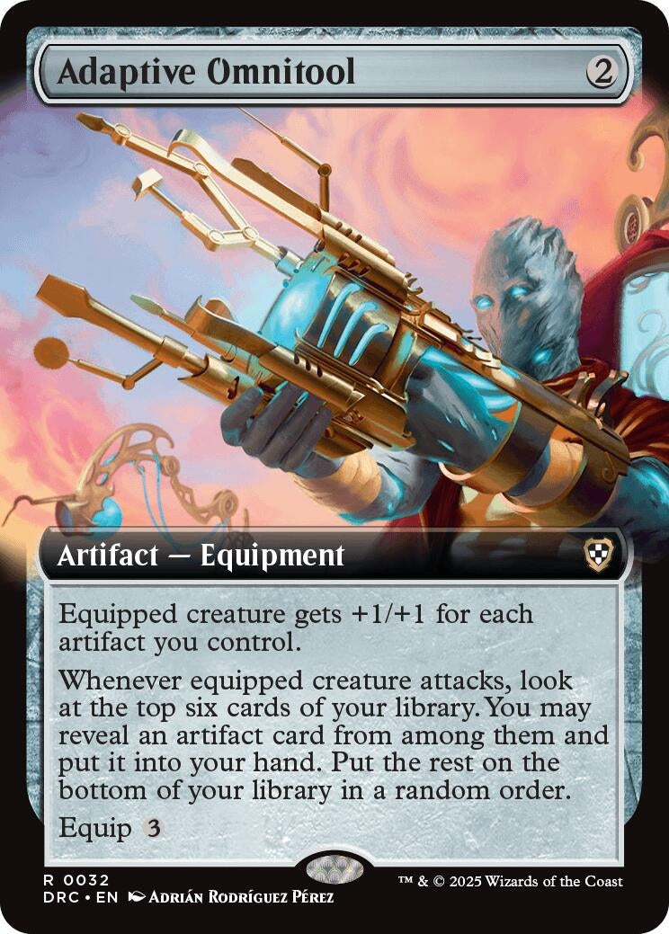 Image for Adaptive Omnitool (Extended Art) (32) (Commander: Aetherdrift) - Magic: The Gathering